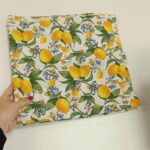 Parče dekor platno limun 70x140