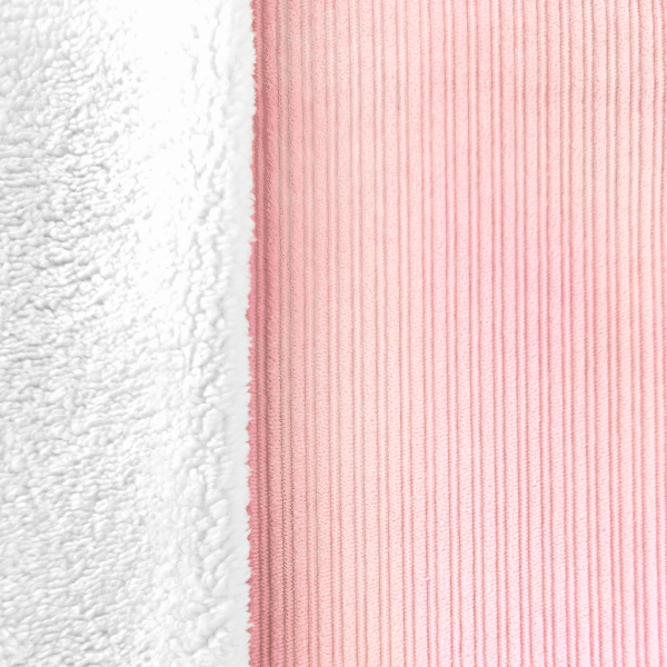 Dvostrani materijal mekani somot+krzno roze - Slika 5