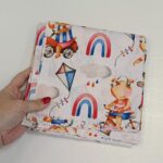 Parče pamuk platno retro igralište 80x160