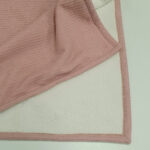 Baby zimsko ćebence 75x100 roze somot sa krznom
