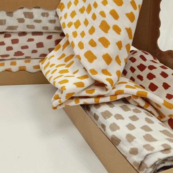 Set muslin pelena razne  80x90 3/1 - Slika 3