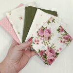 Patchwork paket maslinasti i roze